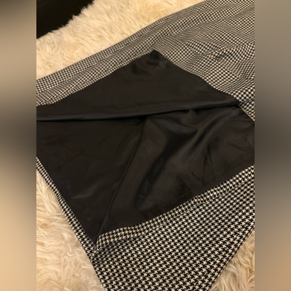 Ralph Lauren Wool Midi Maxi Skirt 12 Houndstooth A-Line Equestrian Wrap Vintage - Picture 11 of 11